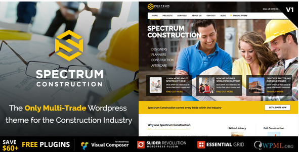 Spectrum - Multi-Trade Construction Business Theme