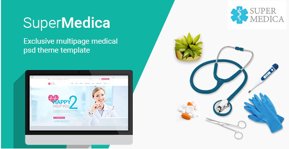 Super Medica Multipage Medical PSD Template