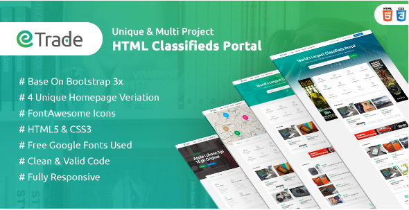 Trade - Modern Classified Ads HTML Template