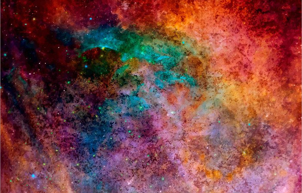 Vector Watercolored Outer Space Texture