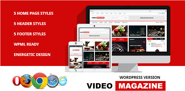 Video Magazine - WordPress Magazine Theme