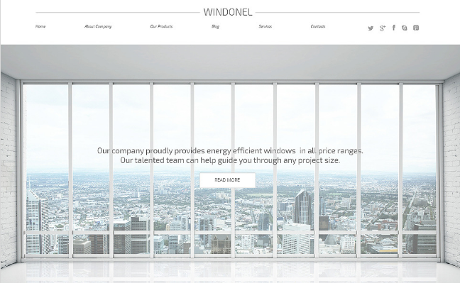 WINDOWS AND DOORS: Interior Design WordPress Themes