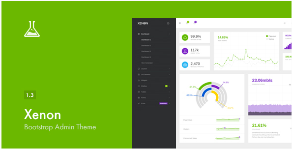 Xenon - Bootstrap Admin Theme with AngularJS