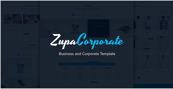 ZupaCorporate – Business and Corporate PSD Template