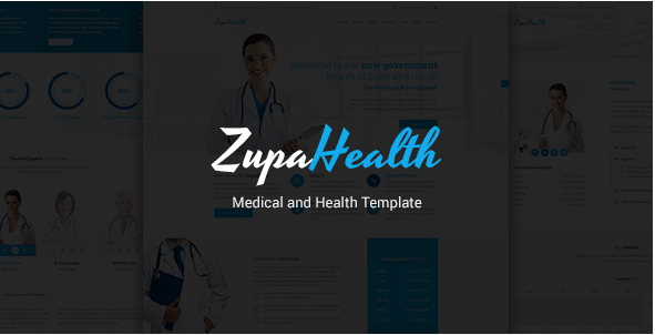 ZupaHealth – Medical and Health PSD Template