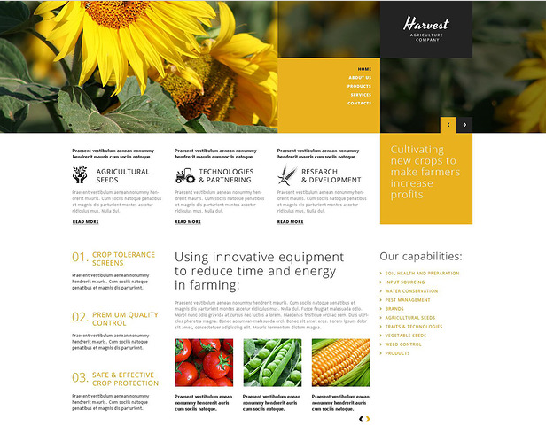 agriculture new: Farming WordPress Themes