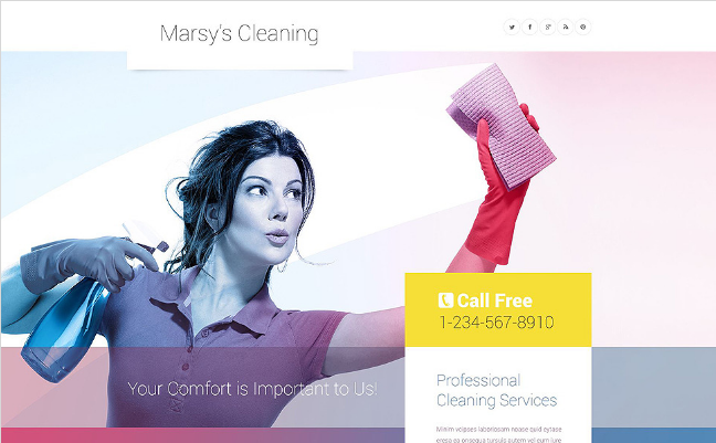 Cleaning Company WordPress Themes