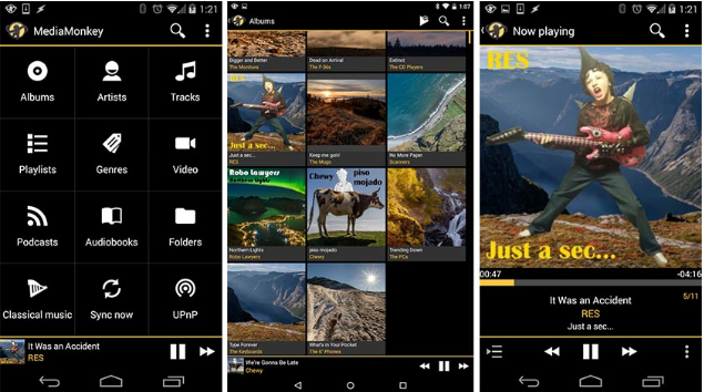 media monkey Best Android Music Player Apps