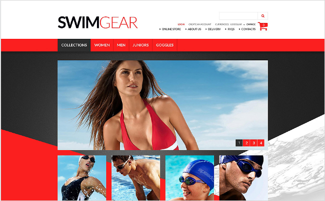 Sports Outdoors and Travel VirtueMart Templates