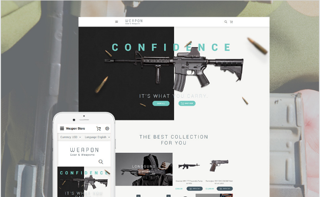 Weapn: Best Online Shopping OpenCart Themes