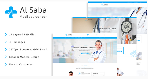 Al-Saba Health and Medical PSD Template