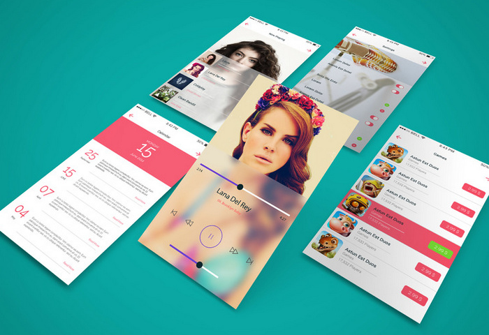 App Screen Showcase Mockup Vol.3