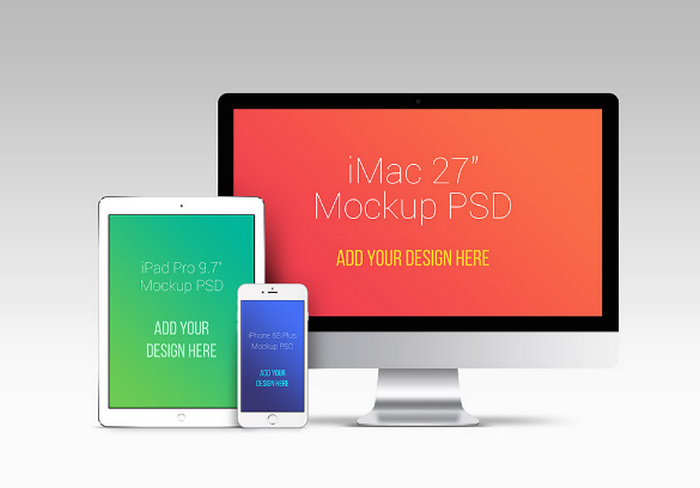 Apple Devices: Free Photoshop Mockup Templates PSD Designs