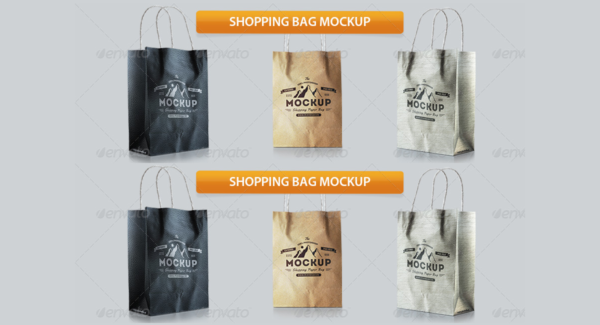 Beautiful Shopping Bag Mockup