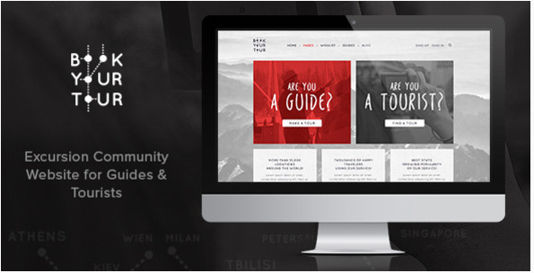 Book Your Tour - Excursion Community PSD Template