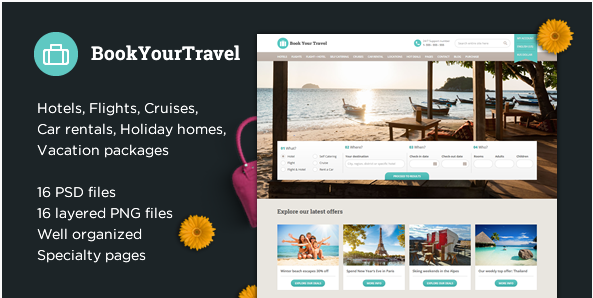 Book Your Travel - Online Booking Template