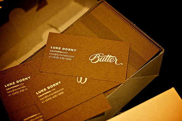 Foil Stamped Butter Cards