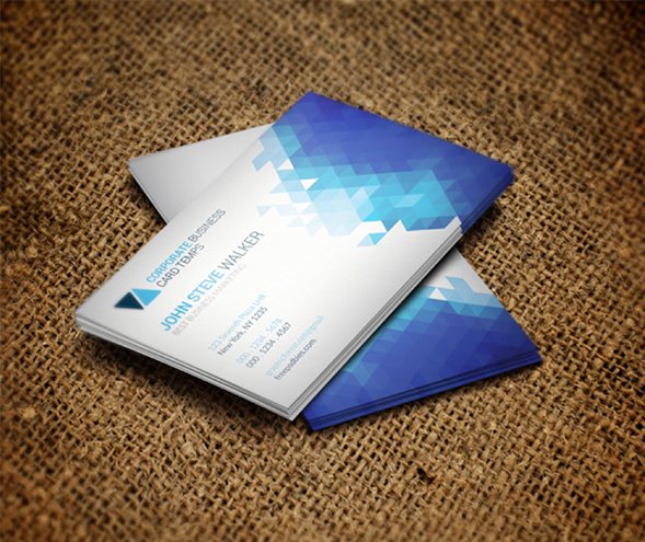 Clean Minimal Metro Style Business Card Template