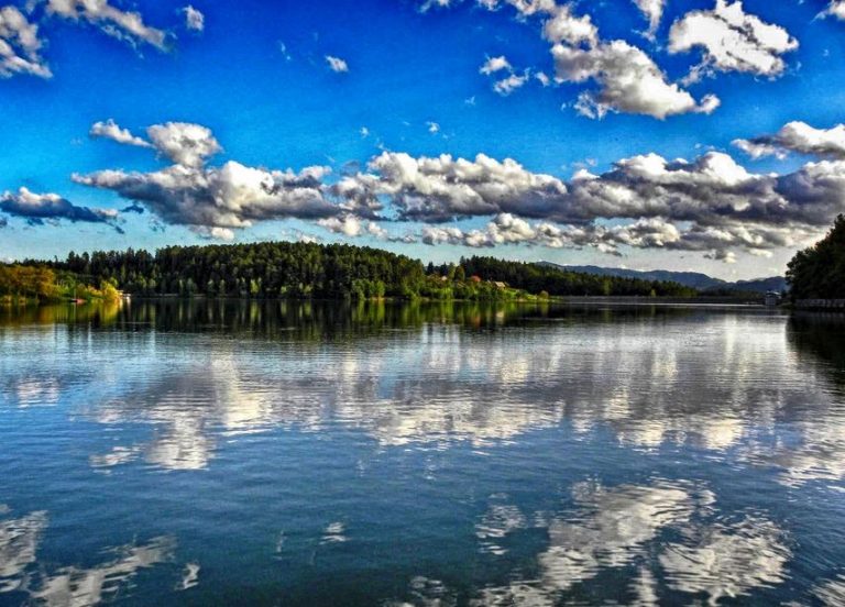 Clouds in water mirror