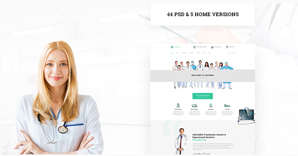 Columba - Medical PSD Template