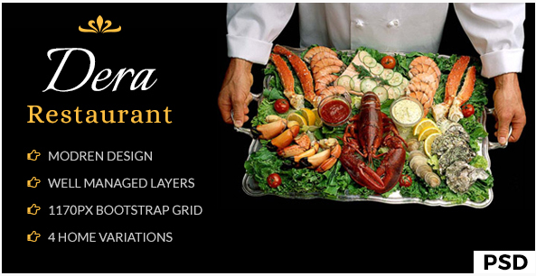 Best Restaurant PSD Template