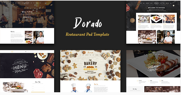 Dorado - Restaurant PSD Teamplate