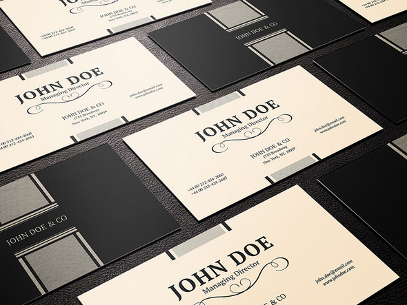 ELEGANT BUSINESS: Free Business Card PSD Templates