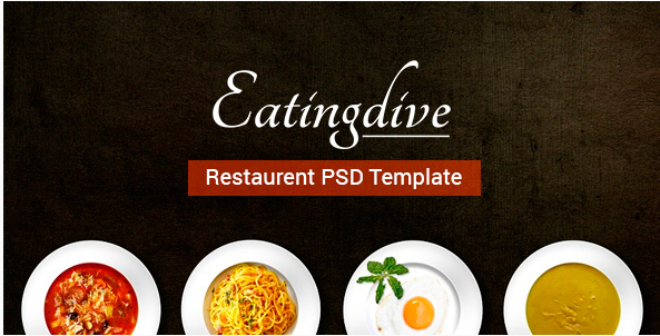 Eatingdive - Restaurant PSD Template