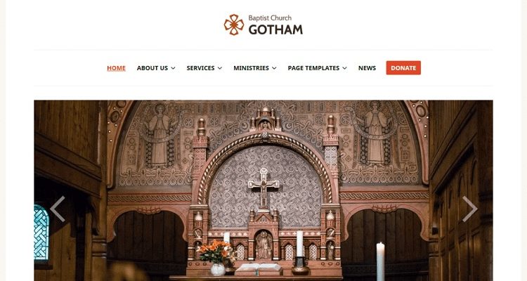 Free Church WordPress Themes