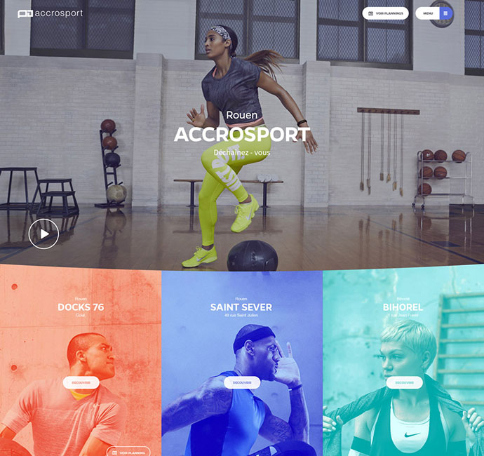 Fitness Club: Landing Page Designs