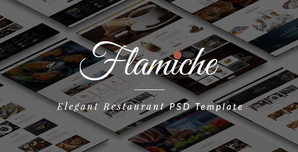 Flamiche - Elegant Restaurant PSD Template