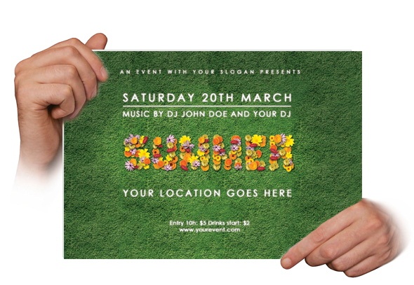 Flyer Flower Template