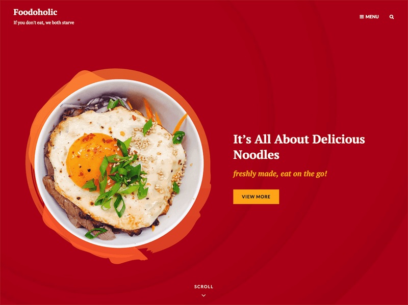Foodoholic Free Restaurant WordPress Theme