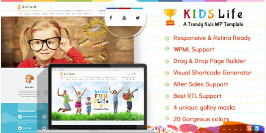KIDS LIFE best-wordpress-kids-and-kindergarten-themes