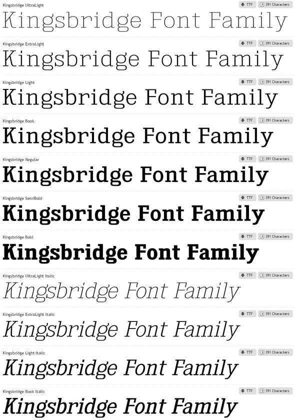 Kingsbridge-Font-Family