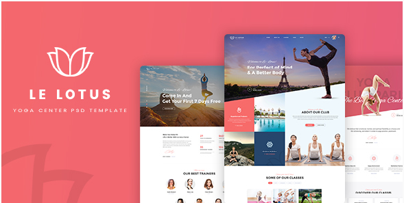 Le Lotus - Yoga Center PSD Template