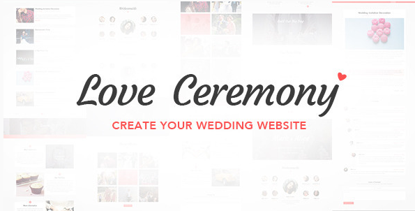 Love Ceremony - Wedding PSD Template