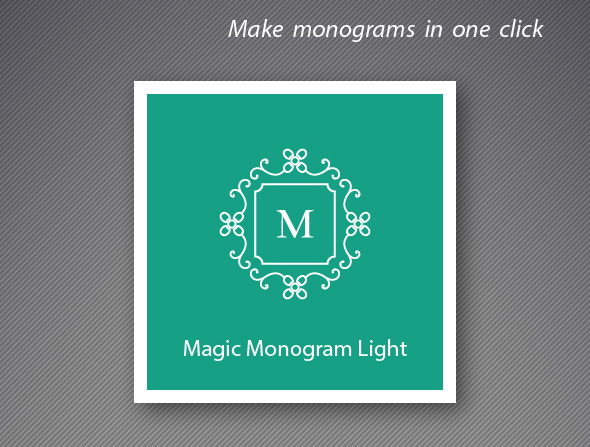 Magic Monogram Light Illustrator Script