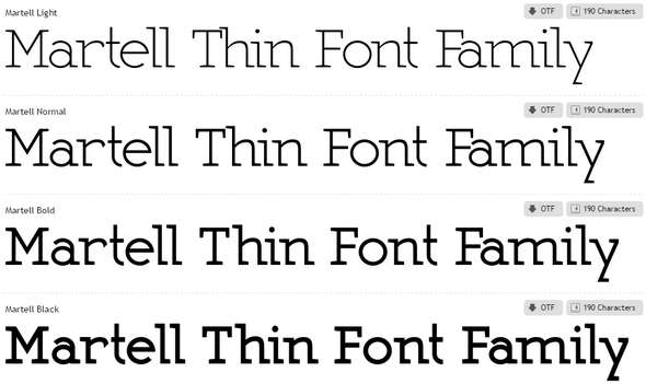 Martell-Font-Family