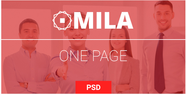 Mila - One Page PSD