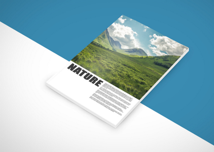 Nature Book: Free Photoshop Mockup Templates PSD Designs