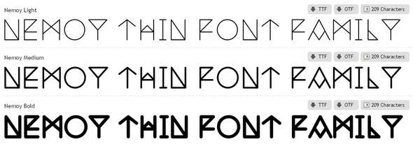 Nemoy-Font-Family