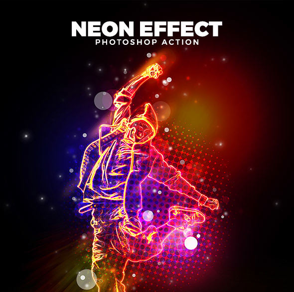 Neon Effect Action