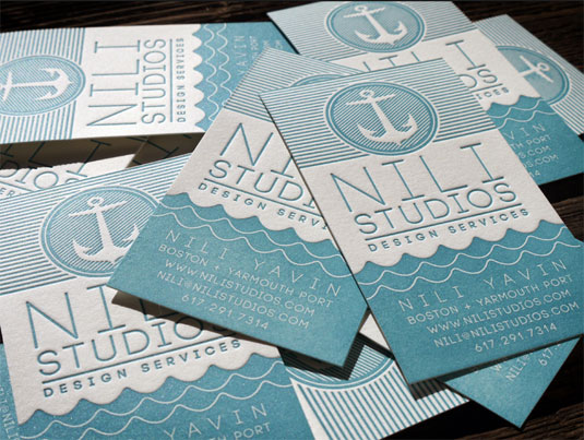 Nili Studios: Creative LetterPress Business Cards