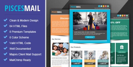 PISCES MAIL: Best Responsive Email Templates