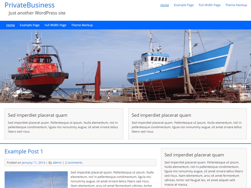 Free Business WordPress Themes