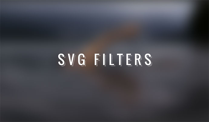 SVG Filters for text