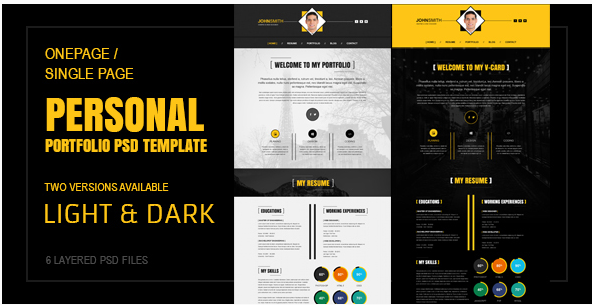 Single Page Portfolio Template