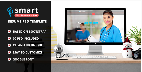 Smart - Personal Profile PSD Template