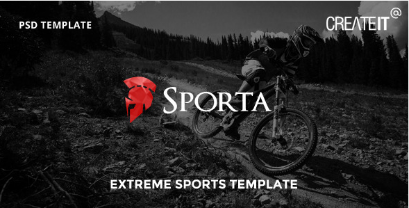 Sporta - Extreme Sports PSD Template